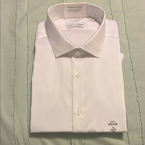 Calvin Klein Men's Crisp White Dress Shirt